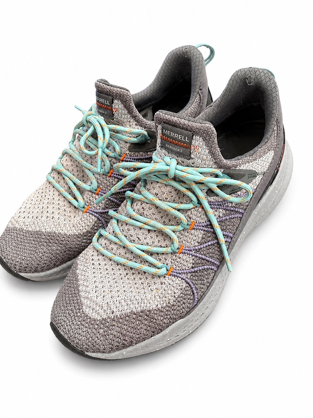 Merrell Bravada 2 Women's 9 Gray Trail Hiking Sneakers Blue Lace